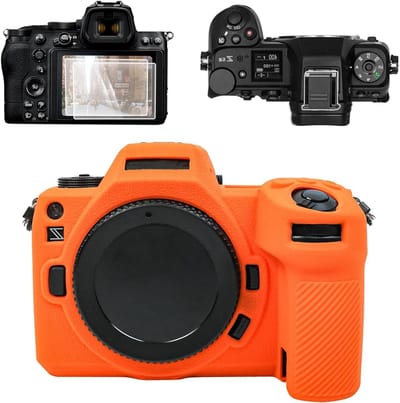 Dailygoods - VOVMOEYA Voor Nikon Z6III accessoires set, 【Cameratas voor Nikon Z6III & Z6III schermbeschermer*2 & Z6III Hot Shoe Cover*1】Z6III Siliconen Camera Cover Functie Goed 1/4"-20 Gat Gehard Glas 9H-Groen
