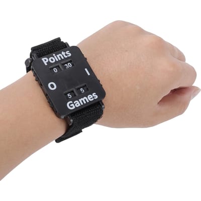 Tennis Score   Polsband   Tennis Scorebord Polsband voor Volwassenen Mannen Vrouwen Buitensporten Spellen black