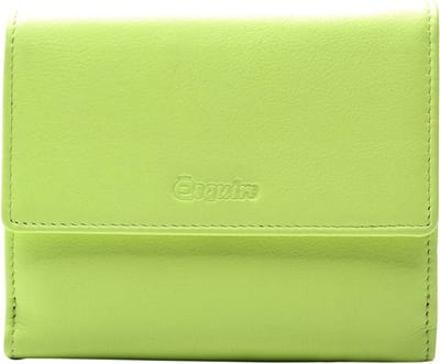 Esquire Leren Portemonnee Viktoria Wallet With Flap Lime Lichtgroen