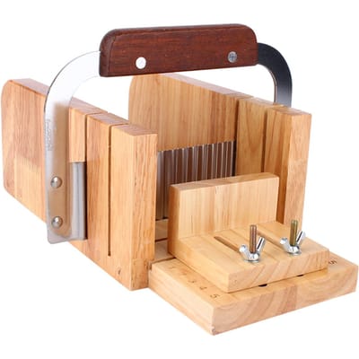 Ensemble d'outils pour savon fait main DIY Moule à pain de savon en bois Coupeur Couteau Fournitures pour fabrication de savon