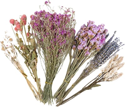 Bloemen Bodembedekking - Natuurlijk Decor - Dierenverblijf Inrichten - Langere Houdbaarheid - 140 gram - Multicolor