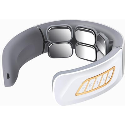 Intelligente Cervicale Massager Nek en Schouder Warmtecompressie Puls Fysiotherapie Apparaat Elektrische Draagbare Nek Kneden Cervicale Wervelkolom Massager English