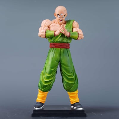 30cm/11.81in Anime Dragon Ball Figuur Tien Shinhan Actiefiguren Pvc Beeldje Bureau Ornament Verzameling Model Speelgoed Leuke Cadeaus green