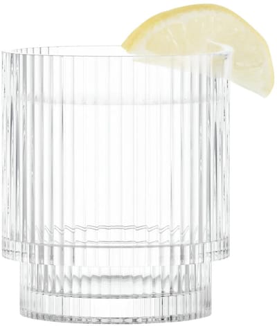 Altom Design Selena Glazen 260ml - Geribbeld, Transparant
