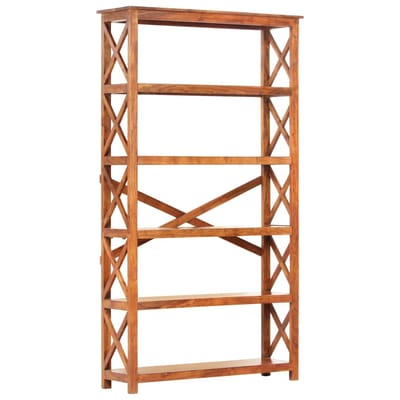 vidaXL - Boekenkast - 100x30x180 - cm - acaciahout - met - honingafwerking