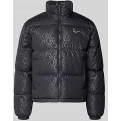 regular fit buffer jacket met all-over logoprint model 'Signature'