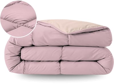 Zelesta Pure Duo Katoen Zomerdekbed - Zacht Lila & Zachtroze 160x220cm