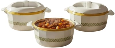 JHUBERS- Geïsoleerde Kommen set van 3 - Roestvrij Staal - Lekvrij Deksel - Stapelbaar - Inhoud 500/1000/1500 ml - Warmte- en Koude-isolatie - Thermoschalen
