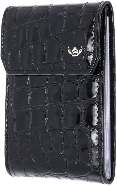 Golden Head Leren kaarthoes Cayenne RFID Protect Kartenetui 4425 Schwarz zwart