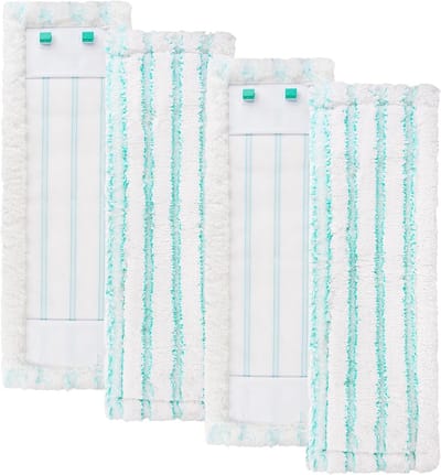 Set van 4 Vervangende Vloerwisserhoezen voor Micro Duo en Cotton Plus, Geschikt voor Alle Vloeren, Snelle Vlekverwijdering en Efficiënte Waterabsorptie