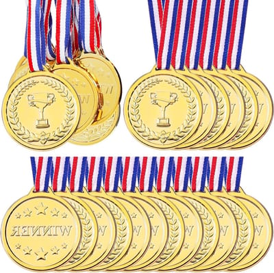 Winnaar Medailles Set van 24 Stuks voor Sportevenementen, Competities en Feestjes
