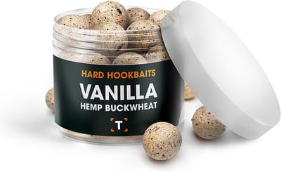 Hennep Boekweit Vanilla Hard Hookbaits - 15MM - Aas - Karpervissen - Partikels - Karper Aas - Karper Vissen - Karper Voer - Karper
