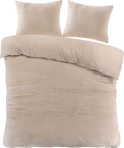 Papillon Teddy Dekbedovertrek Billy - Lits-Jumeaux - 240x200/220 cm - Zand