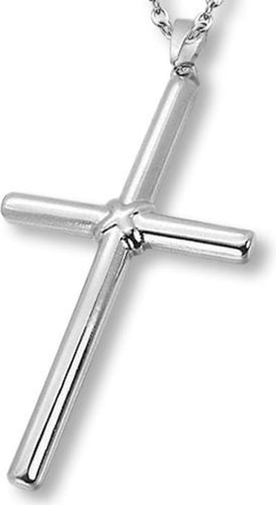 Amanto Ketting Djavan - 316L Staal PVD - Kruis - 70x40mm - 60cm