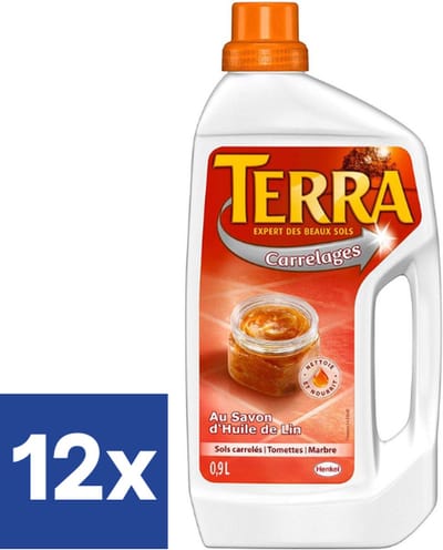 Terra Tegels Met Lijnoliezeep - 12 x 1 l
