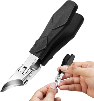 Professionele hoeknagelknipperset - spatwaterdicht ergonomisch ontwerp, antislip comfortabele grip - geschikt voor volwassenen en kinderen - zwart
