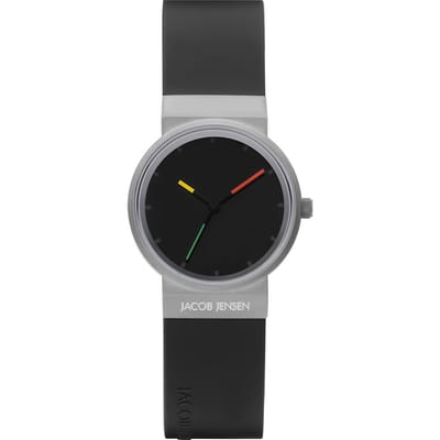 Jacob Jensen 657 Titanium Design Dameshorloge Zwarte Wijzerplaat - 29mm