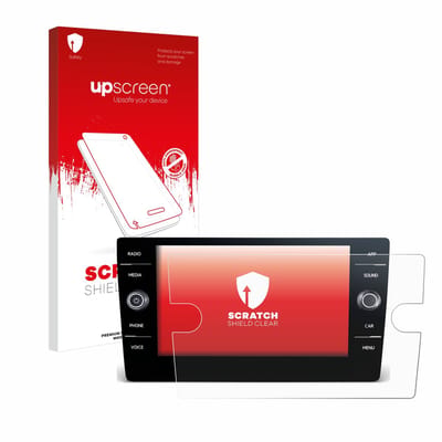 upscreen - Screenprotector voor Volkswagen Tiguan 2021 Discover Media 8" - Folie Beschermfolie transparant