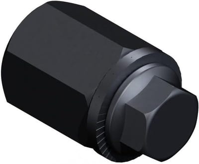 Fietskar Adapter - Koppeling Houder - Fietskar Bevestigen - Robuust Metaal - 5 x 08 - Zwart
