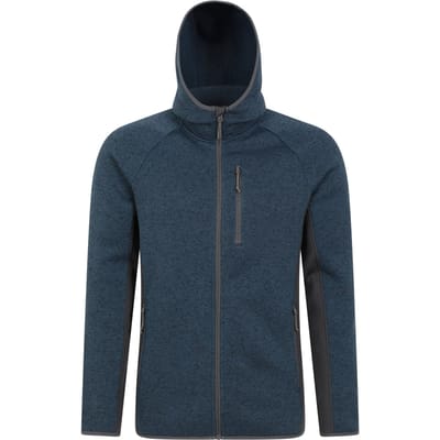 Mountain Warehouse Heren Treston Fleece Hoodie (Marine)