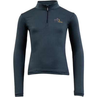 Br Trainingsshirt Br Mini Zip-up Kids Donkerblauw - 104