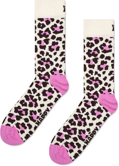 Happy Socks Leo Sock - unisex sokken - beige - Unisex - Maat: 41 - 46