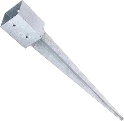 Stevige Metalen Grondanker Spike voor Hekpalen en Pergola - Roestvrij