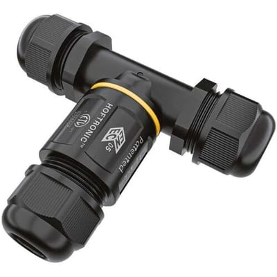 10x HOFTRONIC Kabelverbinder - T-vorm - IP68 - Waterdicht - Voor waterdichte kabelverbinding - aderdikte 0.5 - 2.5 mm² - Kabeldikte 8 - 12 mm