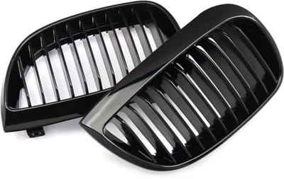 Grille Glossline - Voorbumper Grille - Gloss Black - Auto accessoires - Voor BMW E81/E87 1 Serie (2004-2007)