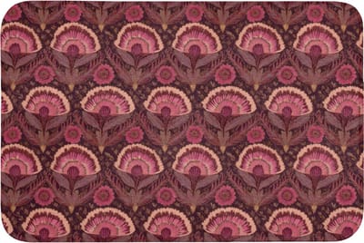 Badmat 90x60 cm - Antislip - Antiek - Bloemen - Kleurrijk - Badmatten voor badkamer - Badkamermat - Douchemat - Badkamer mat
