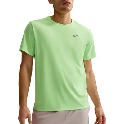 Nike Miler T-shirts Heren - Groen - Maat M - Poly Jersey