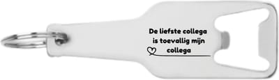 Akyol - de liefste collega is toevallig wel mijn collega flesopener - Collega - medewerkers - beste collega - collega afscheid - vriendschap - 105 x 25mm