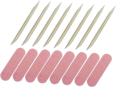 Nagelvijlen Set - Manicure Pedicure - Nagelverzorging Thuis - Duurzaam Houtmateriaal - 100 Sets - Diverse Kleuren