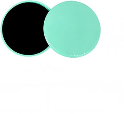 Oefening Core Sliders - Glijdende Discs - Core Versterken - Dubbelzijdig Gebruik - 17.8 cm Diameter - Groen