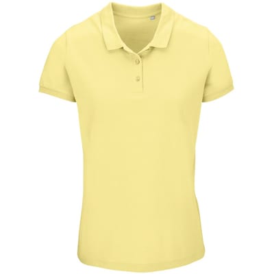 SOLS Dames/Dames Planet Piqué Biologisch Poloshirt (Lichtgeel)