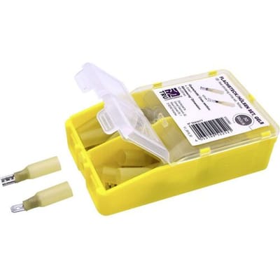 TRU COMPONENTS TC-6646708 Assortiment kabelschoenen 4 mm² - 6 mm² Geel 60 stuk(s)