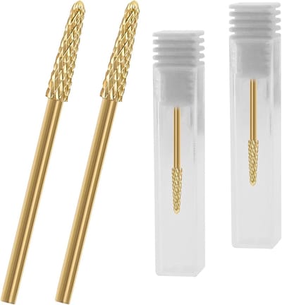 Nagelriembit verwijderaar met medium korrel Carbid - Professionele manicure tool - Reinigt dode huidcellen - 2 stuks