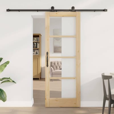 vidaXL - Schuifdeur - ORKDAL - Naturel - 73,5 - x - 198,5 - cm