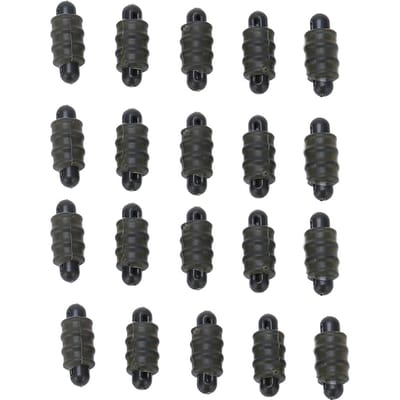 20 stuks Karpengewicht Methode Connectoren Schroefdraad Buitenste Stopkralen Voederaccessoires black