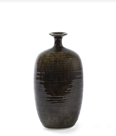 Serax Vaas-Vaas voor Bloemen Groen-Donker Groen D 16 cm H 30,5 cm