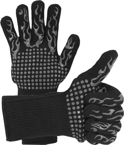 BBQ Handschoen - Extreem Hittebestendig - Ovenwanten - Snijbestendig – 1 Stuk - Zwart