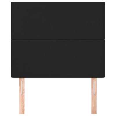 vidaXL - Hoofdbord - zwart - 100x5x118/128 - cm - kunstleer