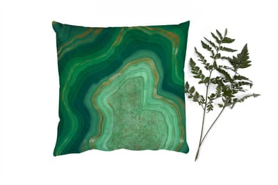 Sierkussens - Kussentjes Woonkamer - 40x40 cm - Goud - Agaat - Marmer - Edelsteen