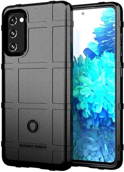 MobyDefend Hoesje - Geschikt voor Samsung Galaxy S20 FE - Rugged Shield TPU Backcover - Zwart