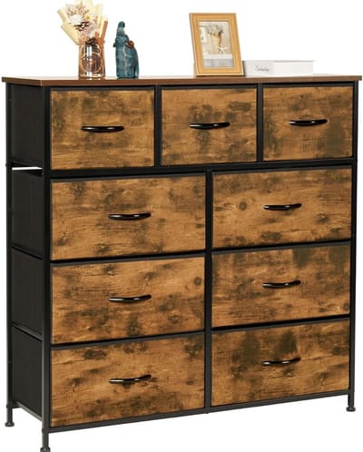 MKSS® Dressoirs Kasten - Ladekast - Buffetkast Industrieel - Hout - Vintage Bruin