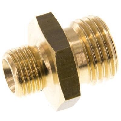 G 1/4'' x G 1/8'' Messing Borstnippel 16 Bar [5 Stuks]