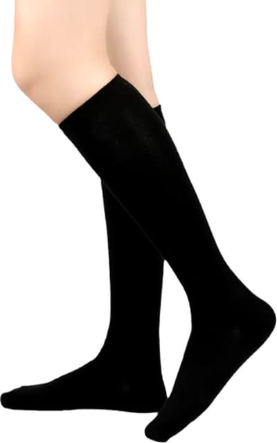 Scoby - Steunkousen - Compressie Sokken - Vliegtuigkousen - Travel/Running Socks - Geschikt Voor Hardlopen/Voetbal/Hockey/Wandelen - 36 t/m 41 - Zwart
