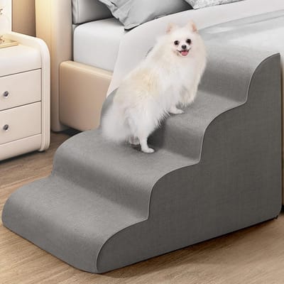 Extra Brede Honden Trappen 30D Schuim - Antislip Trap voor Oude Honden en Puppy's
