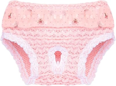 Huisdierkleding - Hondenbroekjes - Zindelijkheidstraining - Verstelbare taille - Maat M - Roze