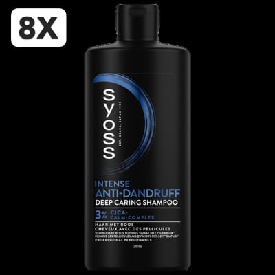 8 x Syoss Anti-Dandruff Shampoo - 440 ml